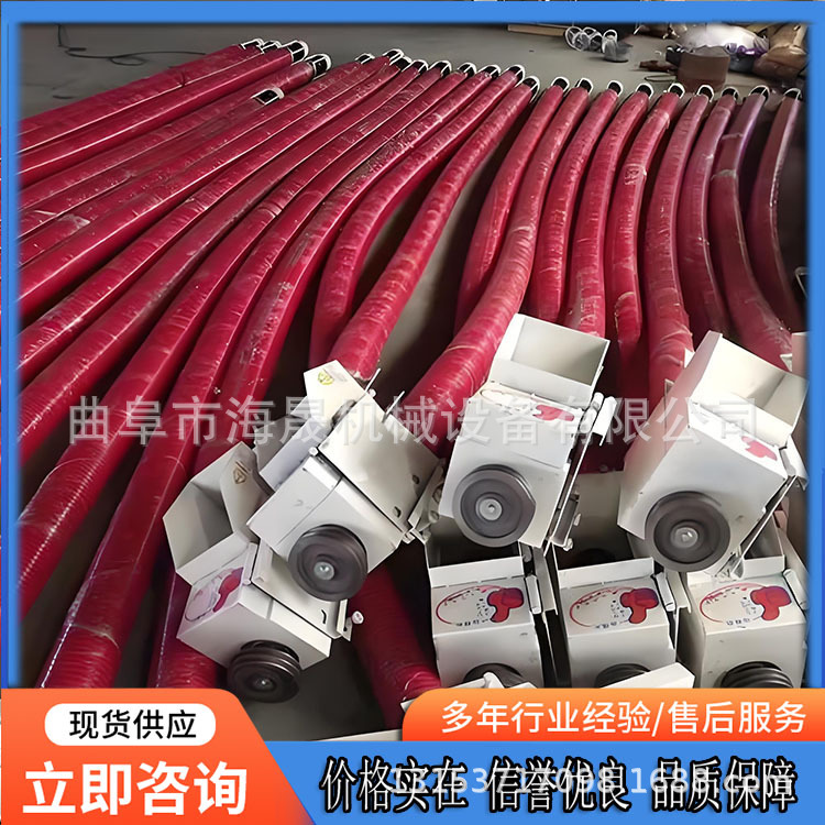 家用自动装车抽粮机 非标收粮绞龙螺旋上粮机 软管车载式吸粮机