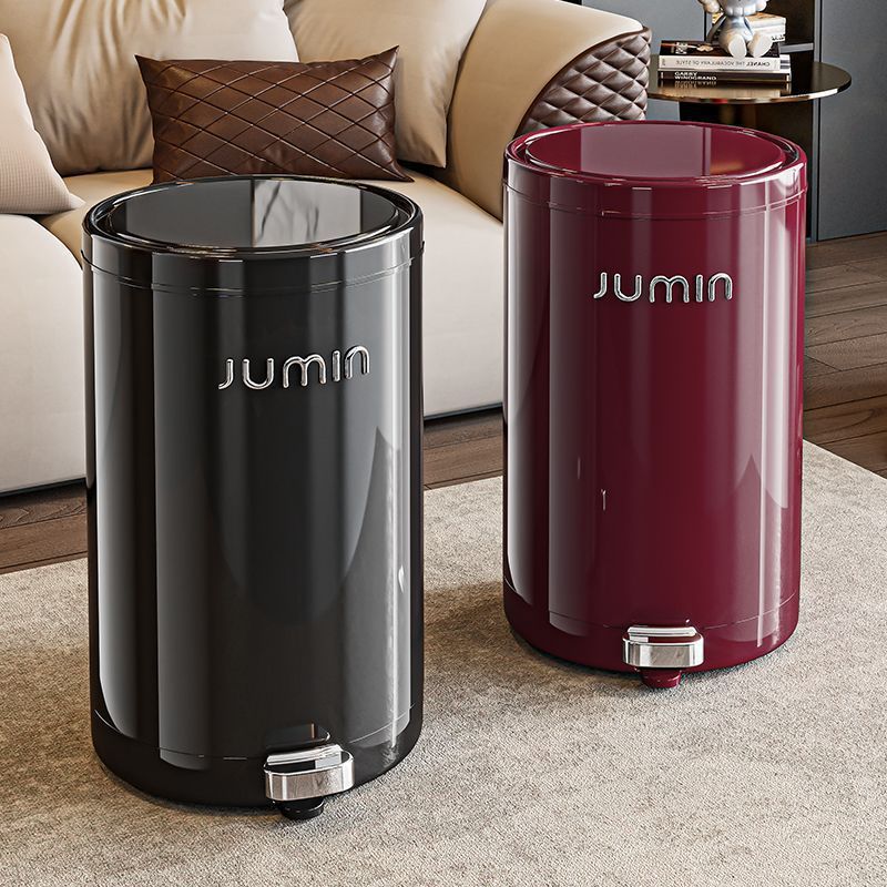 客厅垃圾桶家用新款脚踏卧室厕所卫生间厨房带盖大容量纸篓收纳桶