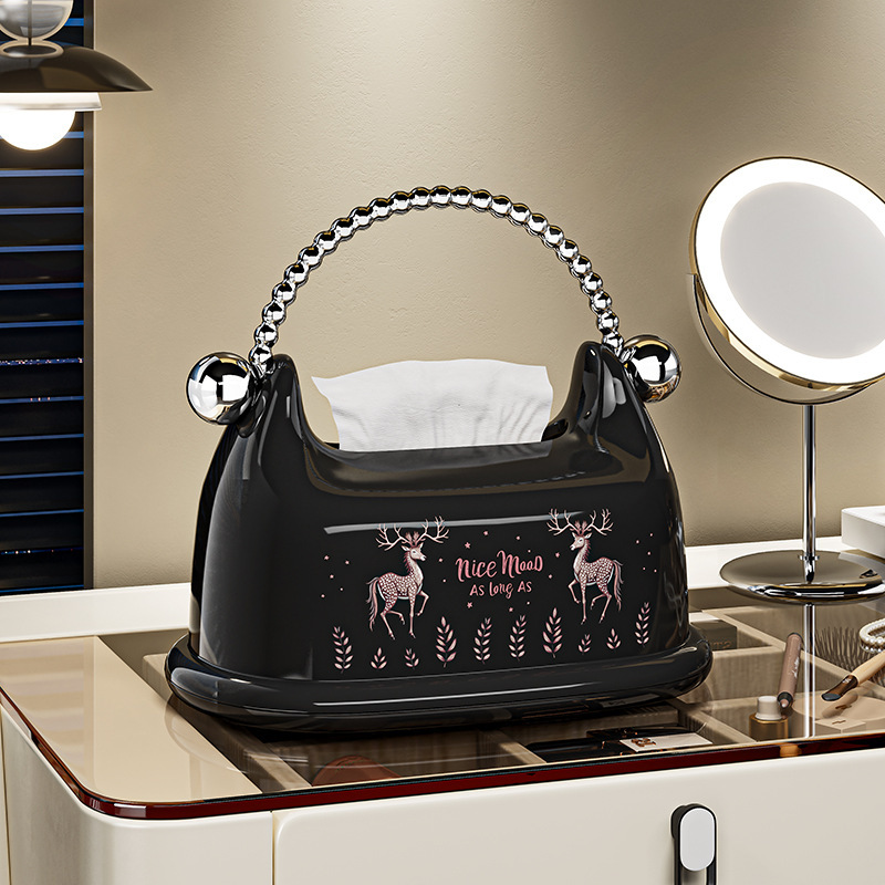 2025新款手提纸巾盒家用客厅高级