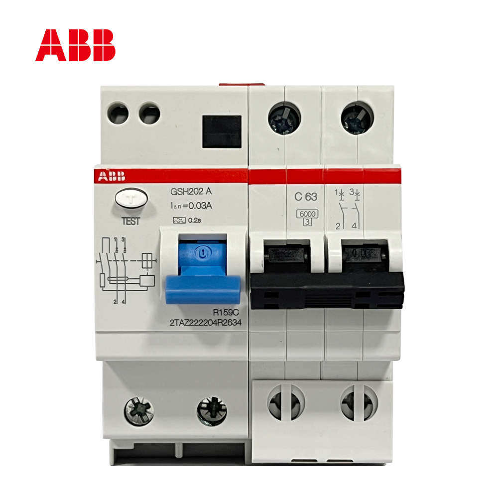 ABB充电桩专用A型漏电保护器GSH200断路器1P2P4PC40A-63A空气开关