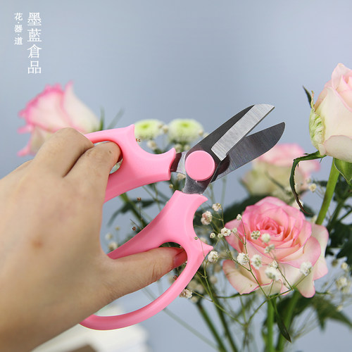 花店花艺师专用剪刀插花剪花剪花道F园艺剪刀套装修枝剪家用打刺
