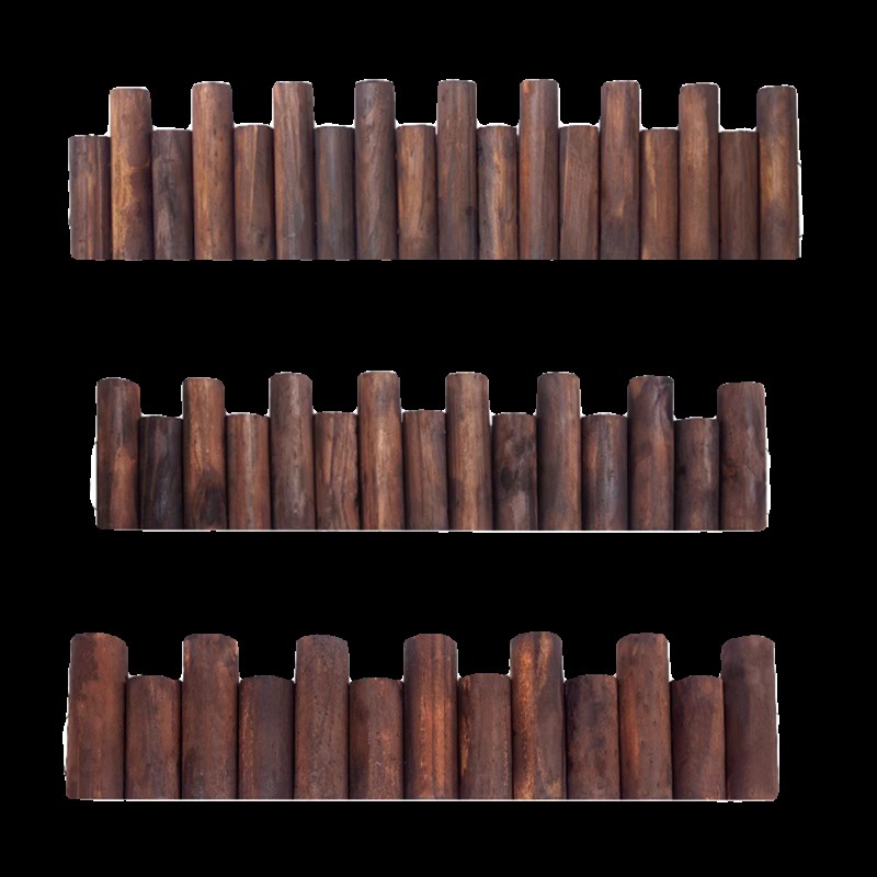 js防腐木栅栏碳化小木桩庭院室D内篱笆阳台装饰户外花园围栏