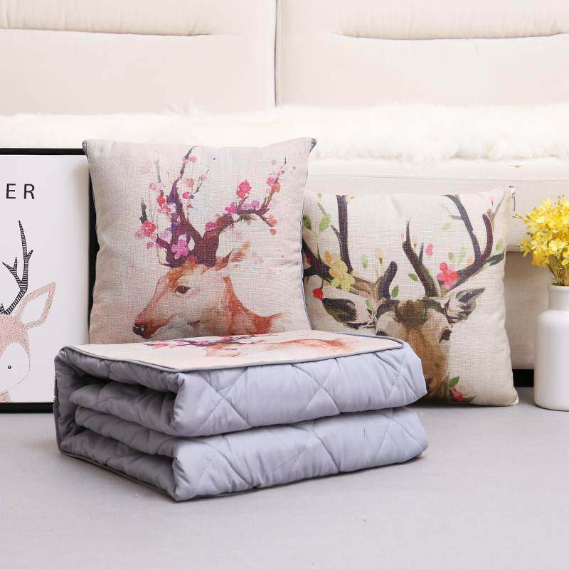 卡通动物抱枕毯汽车办公室靠垫z被靠枕抱枕被子两用午休毯子空调,居家布艺,抱枕被,淘宝优惠券,粉丝福利购,淘宝优惠卷