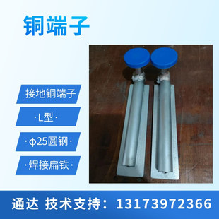 埋入式接地端子地铁直型L型测量排流端M子放热焊接铜接地端子