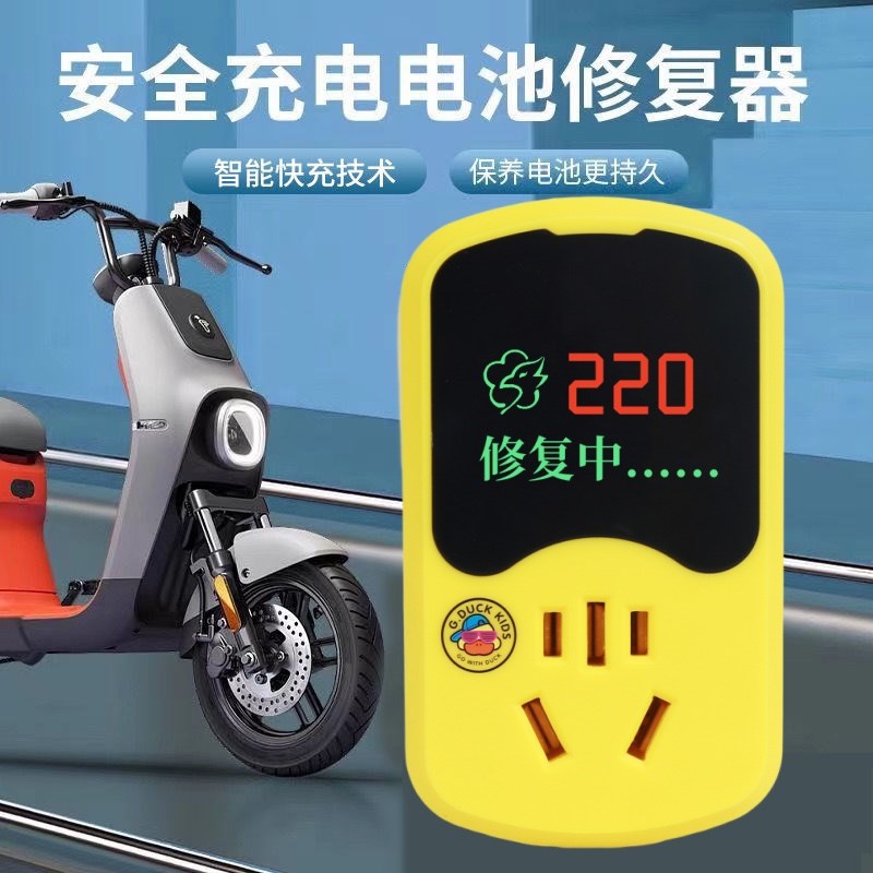 电动车智能修复器接地宝充电转换器万能型电动车三轮.车电源保护