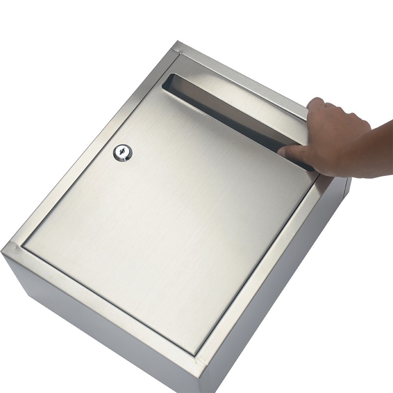 加厚超大号不锈钢意见箱信箱挂墙带锁举报箱N投诉箱室外防水信报