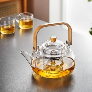 耐热玻璃茶壶家用茶具泡茶壶大容量烧G水壶电陶炉专用蒸煮茶器单