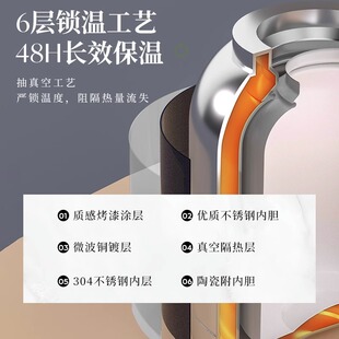 保温壶家用大容量焖茶壶陶瓷内A胆闷泡壶不锈钢热水瓶暖水壶保温