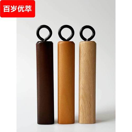 锅具手柄炒锅通用木柄配件平底锅煎锅木把手榉木柄 锅把手