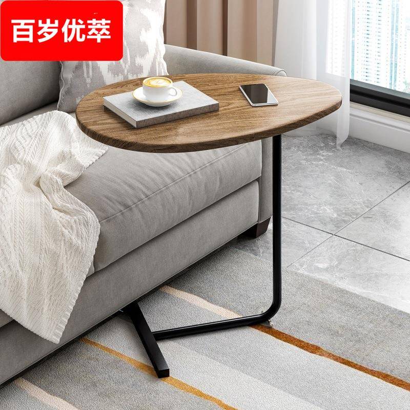 美式实木小桌子边几卧室床头桌沙发桌移动边桌创意角几 sidetable