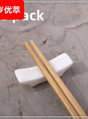 采购产品10包陶瓷筷子架，中国和日本风格的白色双重用途筷子架，