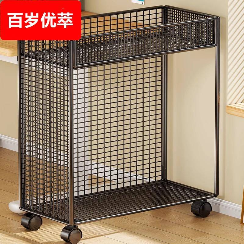 电脑主机箱托架办公室落地带轮主机放置柜可移动工位双层收纳架子