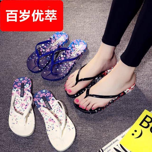 人字拖鞋女夏季学生韩版平底防滑夹角凉拖鞋女外穿沙滩鞋夏天时尚