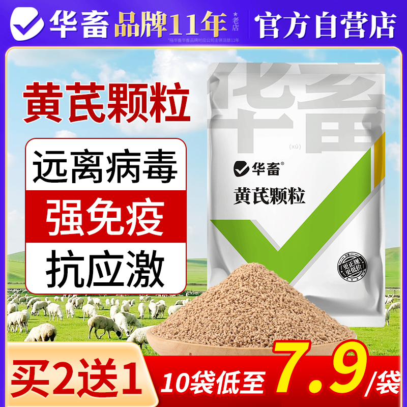 华畜黄芪颗粒兽用猪牛羊鸡鸭鹅用
