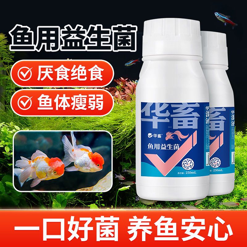 华畜鱼用益生菌锦鲤em菌调节肠道消化鱼池鱼缸水族用菌种饲料伴侣