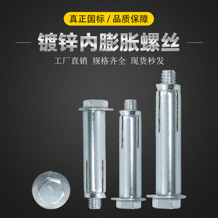 镀锌内膨胀c螺丝国标外六角膨胀螺栓拉爆膨胀钉内置螺栓M6M8M10M1