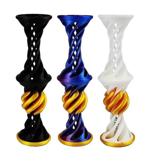 跨境3D打印螺旋弹簧跳跳球弹簧球穿越玩具立体可弹射解压玩具