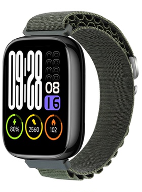 适用红米手表3青春版表带redmiwatch3active高山回环lite编织腕带