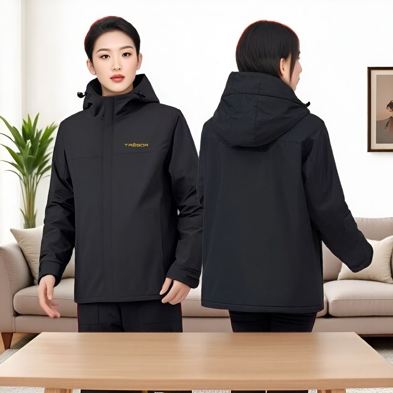 秋冬季璀璨冲锋衣海信工作服印字定制团体服logo加厚家电加绒外套