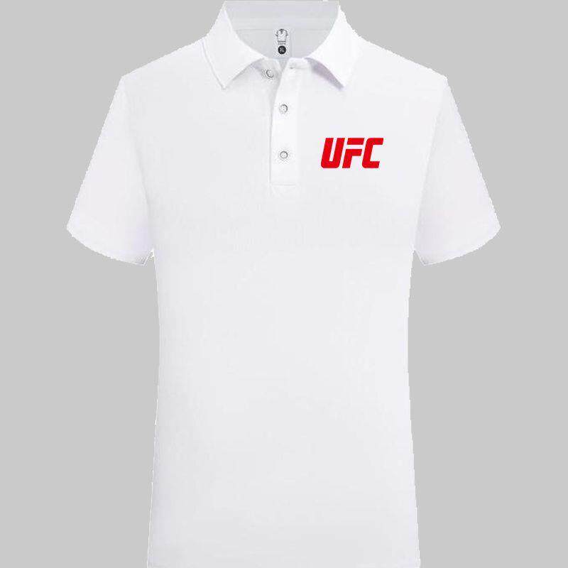 男女翻领短袖t恤翻领半袖可定制UFC钻石格斗拳击MMA搏击POLO衫ins
