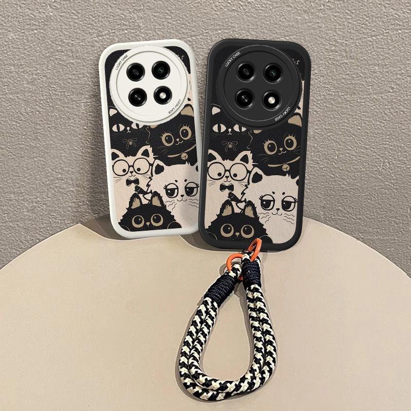 堆堆猫带挂绳适用oppoa2pro手机壳a2pro5g新款oppo a2pro全包PJG110防摔0ppoa2pro硅胶软壳高级感保护套女潮