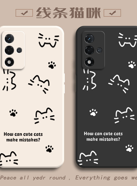 适用PFGM00手机壳OPPOPFGM00保护OPPO套PFGMOO硅胶OPPOPFGMOO全包简约猫咪防摔A93S5G新款OPP0PP0PPO女款39S