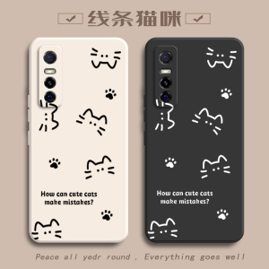 适用vivoY73s手机壳vivo一Y73s保护套Y73T新款y53s液态y85硅胶y78软y66全包y67防摔y10女y31s简约y52s猫咪y30