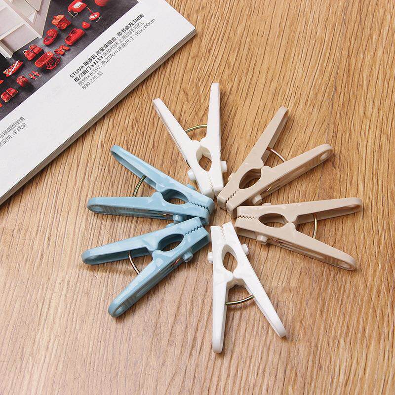 日本KM夹子晾衣夹晾衣架防风固定衣服袜子塑料小夹子家用晾晒衣夹