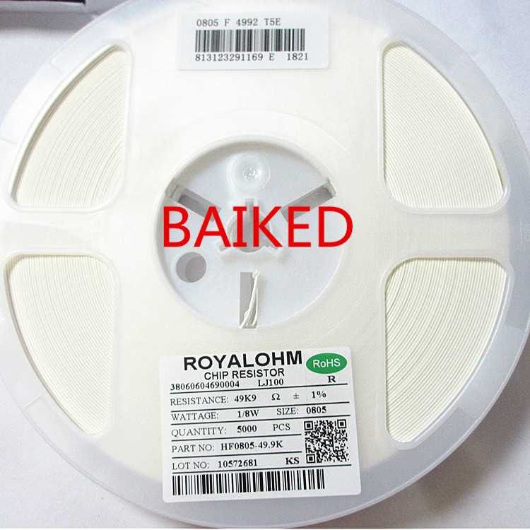 0805 1% 49K9 1/8W HF0805-49.9K 0805F4992T5E ROYALOHM