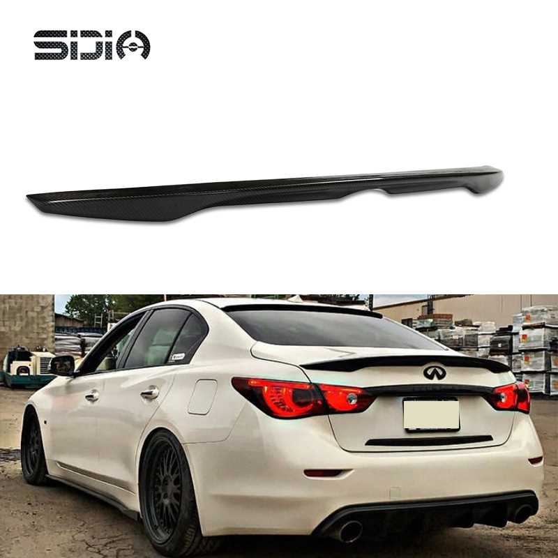 适用于14款英菲尼迪Q50/Q50L JP款日版碳纤维尾翼 扰流板出口品质