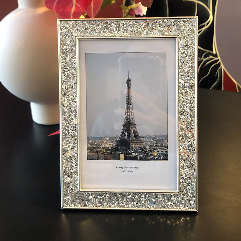 青檬简约6/7/8/10寸相框摆台轻奢高级感婚纱照片框摆件A4相架金属