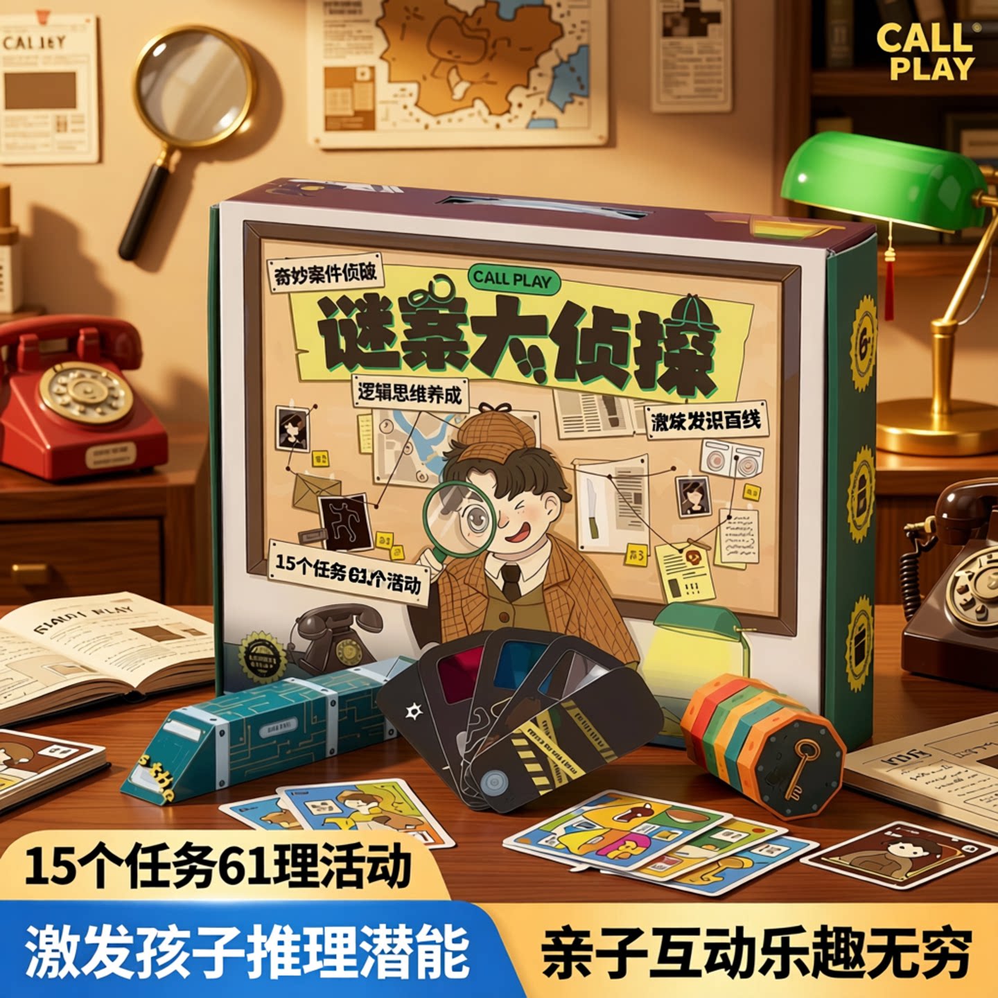 儿童谜案大侦探推理破案游戏玩具图片