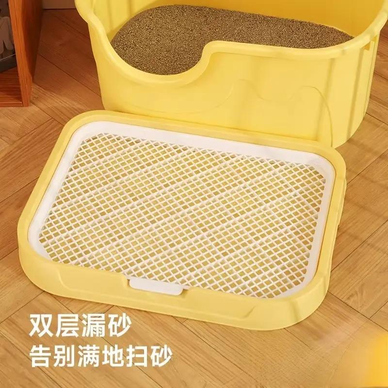 猫砂盆垫子超大防外溅猫咪猫砂垫板防带出猫厕所双层过滤猫砂踏板