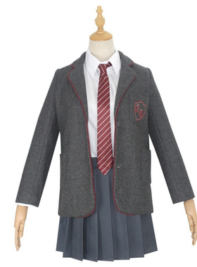 【现货】玛蒂尔达cos灰色校服 儿童码cosplay服装