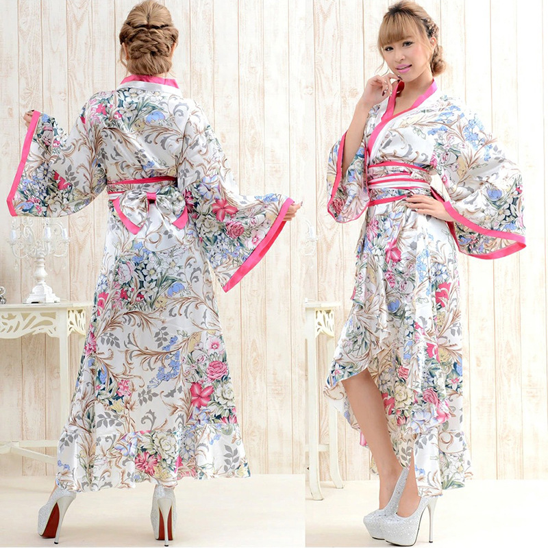 【现货】日本传统正装棉麻振袖印