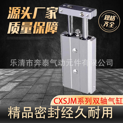 气缸双轴双杆气动CXSJM6/10/15/20/25/32×10/15/20/25/30/35/40
