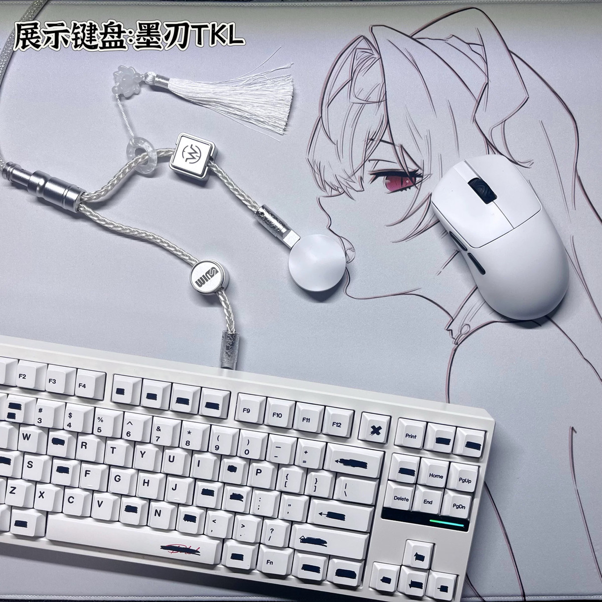 winshop原创一拖二双头8k电竞线磁轴机械键盘数据线桌搭航插线
