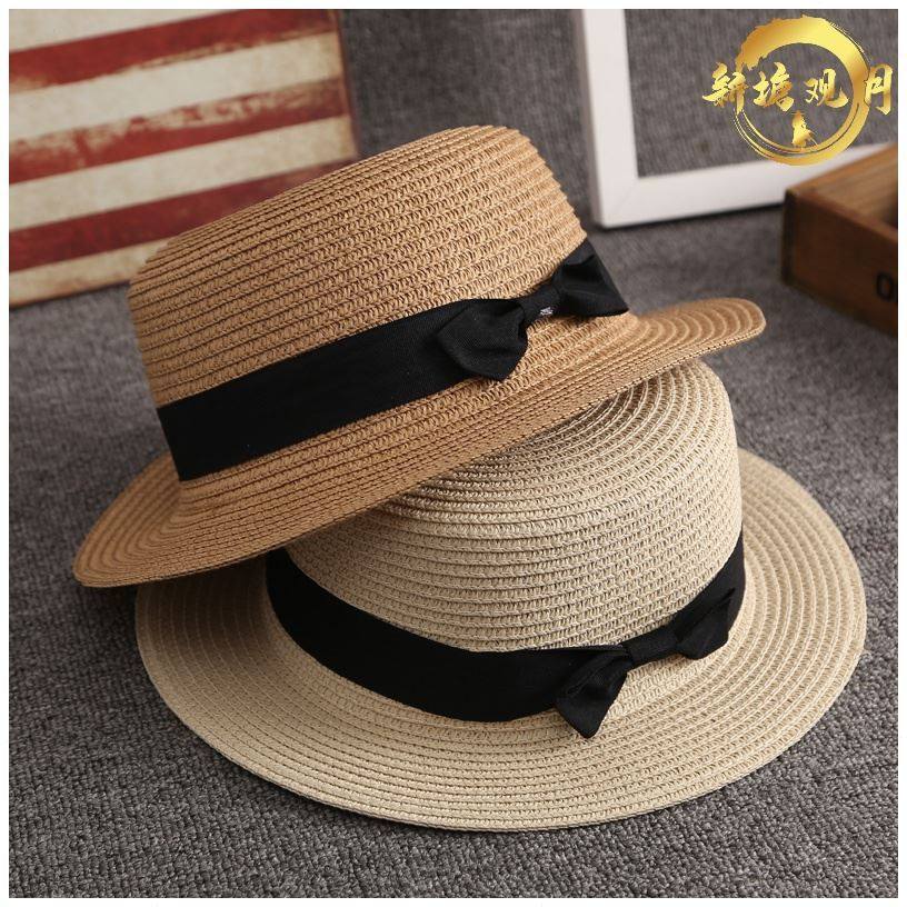 时尚巴拿檐平礼帽男遮阳帽子马草帽顶平夏天出游太阳帽女士百搭潮,居家日用,挡雨帽,淘宝优惠券,粉丝福利购,淘宝优惠卷