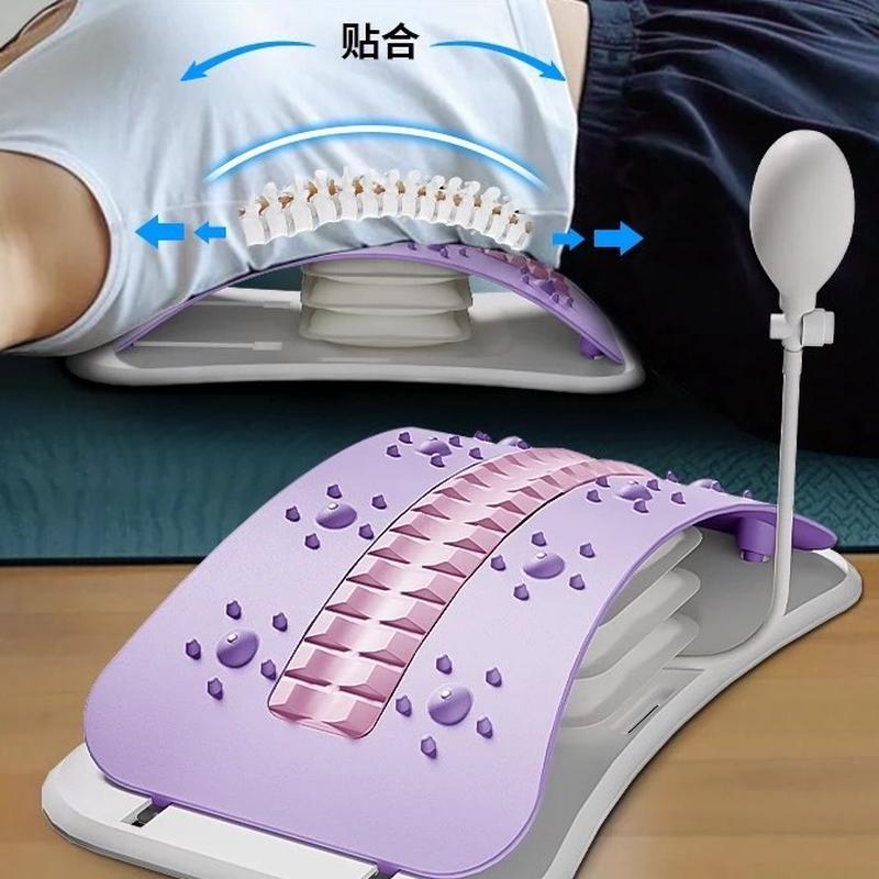 腰椎舒缓器腰部拉伸按摩器瑜伽辅助工具颈椎背托开背伸展顶腰神器