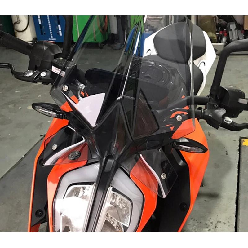 适用KTM杜克DUKE125/390摩托车前挡风玻璃导流罩风挡风镜改装件