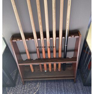木制房式孔架 球桌球杆 架台球球杆台球杆配件用品 20架产