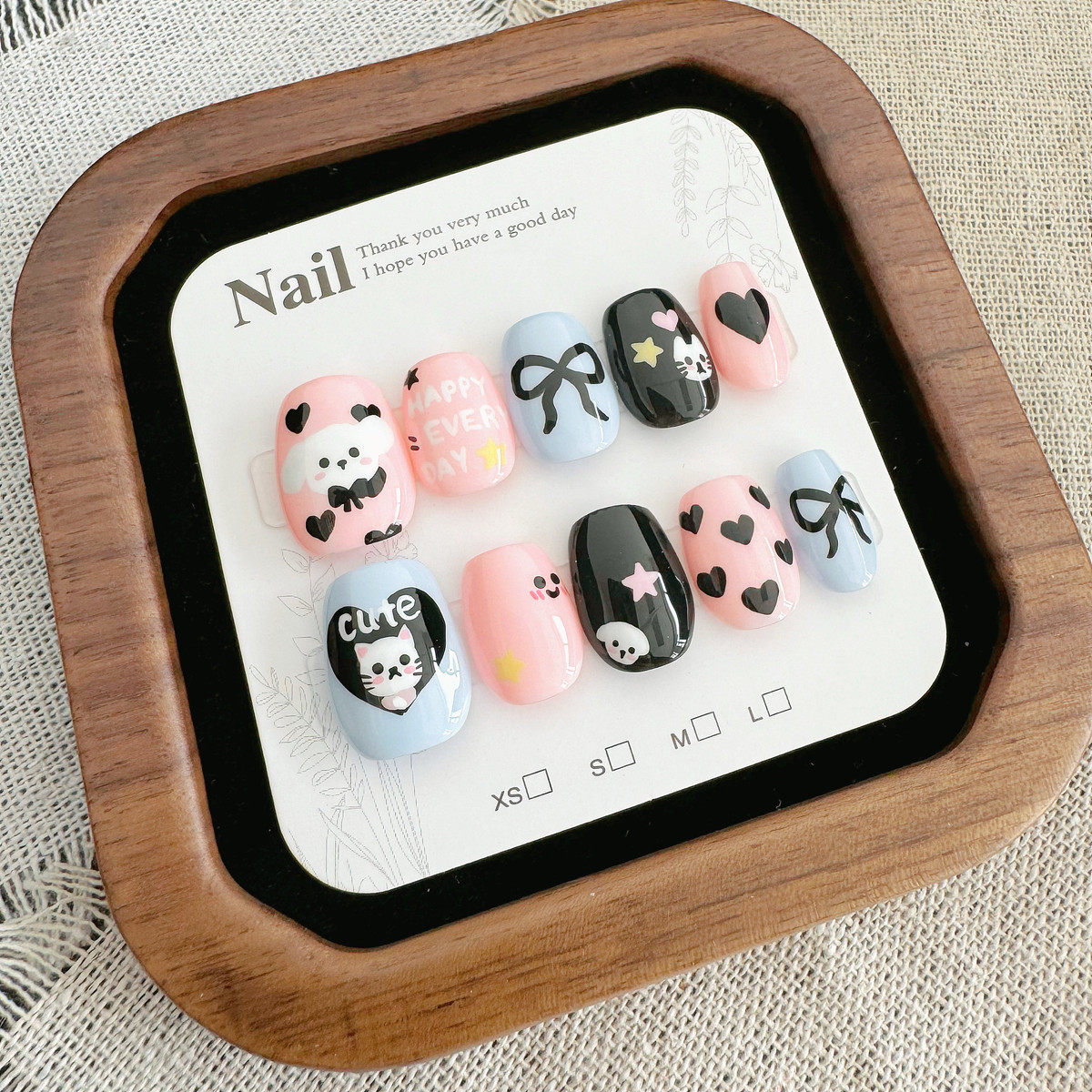 【xiy嘉佳穿戴甲】手绘小宠物穿戴甲可爱卡通多巴胺美甲,彩妆/香水/美妆工具,穿戴甲/甲片,淘宝优惠券,粉丝福利购,淘宝优惠卷