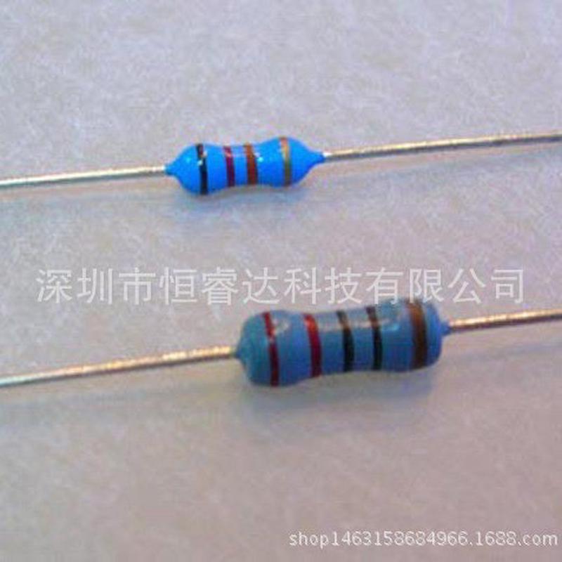 厂家直销散装编带1%直插五色环金属膜电阻1W-3K9R3.9Kohm3.9K欧