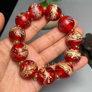 一口价回流凤尾老琉璃手串圆珠手链老料器珠子散珠顶珠勒子配饰