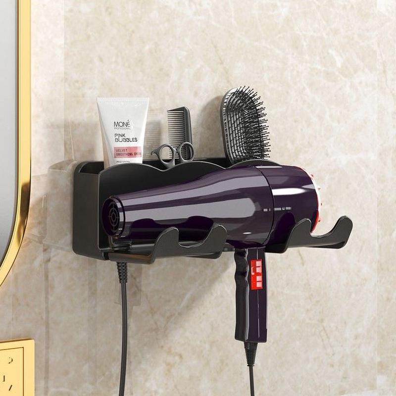 挂壁无痕风筒电吹风放挂架卫生间免打孔吹风机置物架贴神器大支架,家庭/个人清洁工具,吹风机置物架,淘宝优惠券,粉丝福利购,淘宝优惠卷