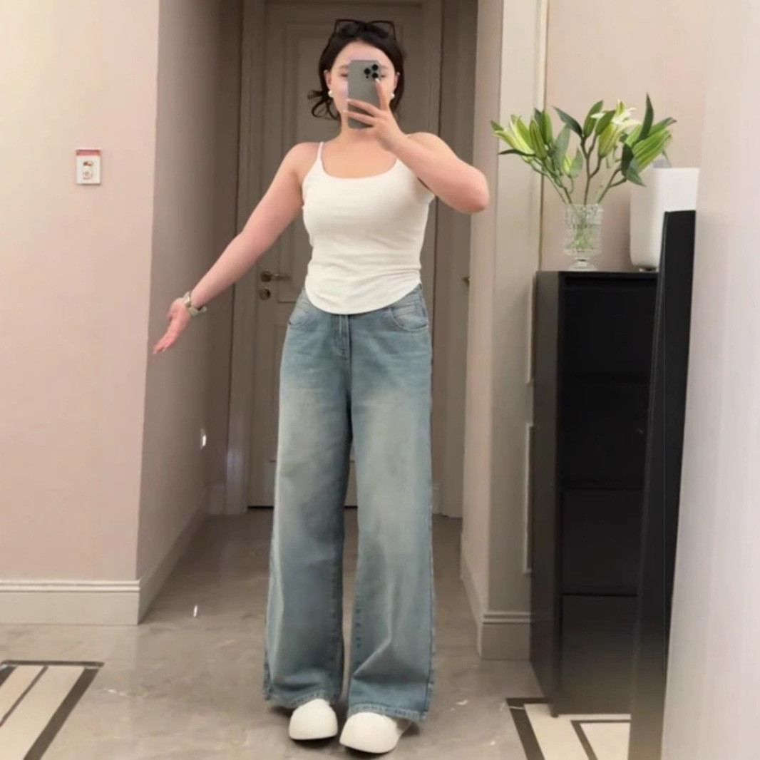 大码白色纯欲辣妹吊带背心女夏季微胖mm遮副乳显瘦内搭外穿小上衣