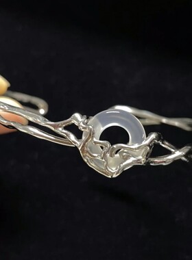 平安扣手链女生S999纯银女款轻奢小众2025年新款银饰手镯生日礼物