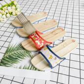 居家橡胶无木防滑噪鞋 男 无漆浴室夏季 桂森音底木屐速干拖鞋 木女款