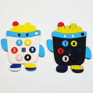 小月龄硅胶牙胶婴儿磨牙棒可咬胶长牙蘑菇安抚宝宝防吃手0-6个月