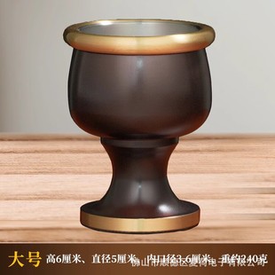 供酒杯敬神拜神用品财神纯铜供杯堂口仙家家用客厅佛前供奉供水杯